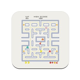 Cork Coaster - Level Video Games Retro 8 Bit Arcade Video Game Retro Gaming - 1 Unit (95x95mm)