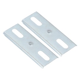 PATIKIL Bifold Door Hardware, 3Pcs 0.9 Inch Bi-Fold Door Repair Bracket Bifold Closet Door Hardware Repair Part Kit for Folding Closet Sliding Door, White