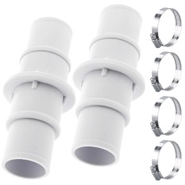 TonGass (2-Pack) 1-1/4" or 1-1/2" Pool Hose Adapter Connector Coupling for Swimming Pool Vacuum, Plastic Pools Vacuums Hose Adapter Coupling for Swimming Pools Vacuum, Cleaners or Filter Pump Hoses