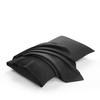 evolive Microfiber Pillowcase/Pillow Cover (Black, King (U.S. Standard))