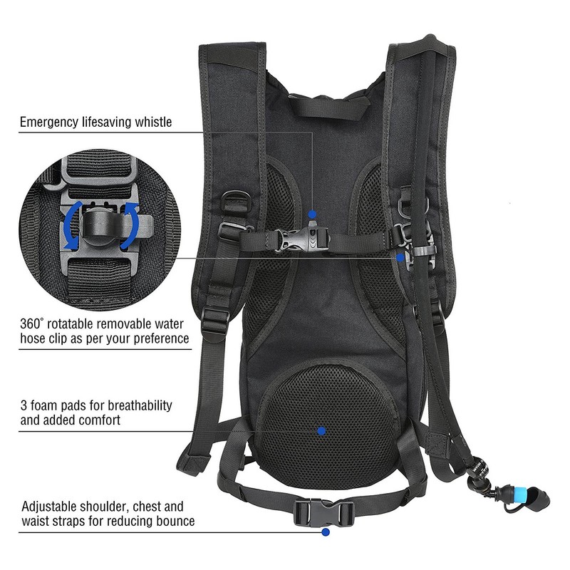Insulated Hydration Backpack Waterproof Multi Compartment Large Capacity Thermal Water