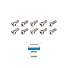 Adept AB5 Stainless Steel Bolts, Set of 10, M5 x 15 mm (BOS00200)