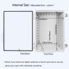 LeMotech Electrical Box, IP67 Waterproof Hinged Clear Cover Stainless Steel
