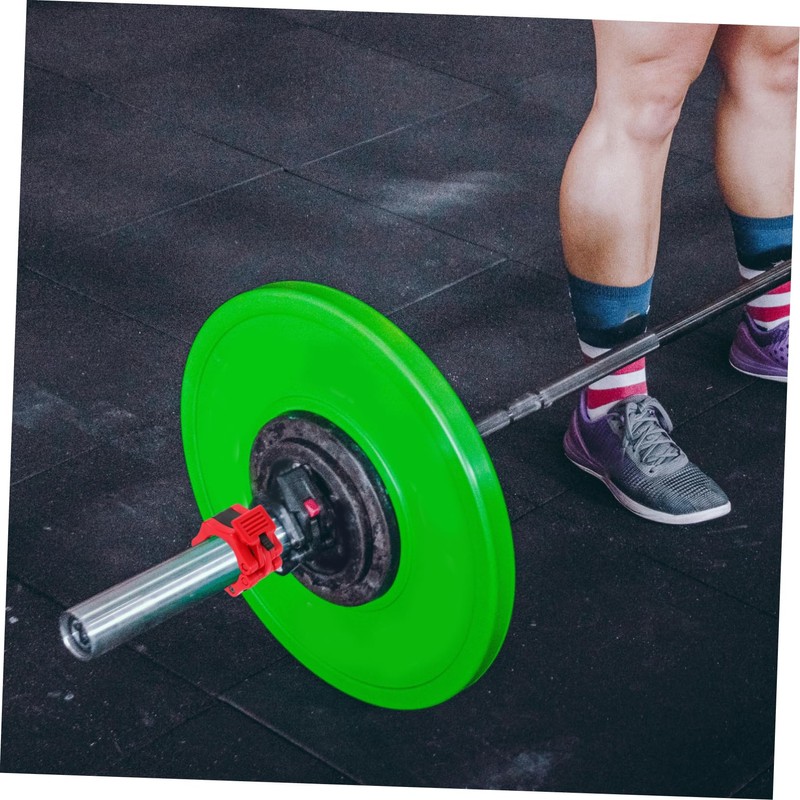 Ciieeo 1 Pair Barbell Clip Weightlifting Barbell Collars Grips for