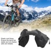 Bicycle Rear Seat Bag Black Large Capacity Canvas Waterproof Elastic