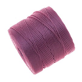The Beadsmith S-Lon #18 Cord – Light Orchid Color - Tube of 4 spools - 77 Yards - Ideal for Stringing Beading Crochet and Micro-Macrame Jewelry- Compatible with Kumihimo Projects