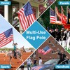 Portable Flag Pole, 7 ft Flag Poles for 3x5 Flags