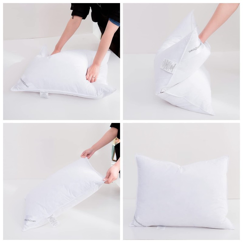 Goose Down Feather Pillows Hotel Collection Bed Pillow for Sleeping,100%