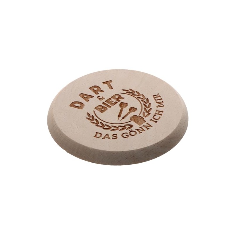 Spruchreif Coasters for Drinks Wooden Coasters for Drinking Glasses 2-in-1