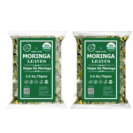Akshit Hojas De Moringa Secas, Dried Moringa Leaf Tea, 5.2oz, Fresh Moringa Leaves Tea, Loose Leaf Tea, Dried Moringa Oleifera Leaves, No Additives, Natural Leaves Tea.