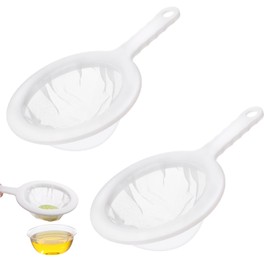 2PCS Mesh Filters, 100/200 Mesh Filter Strainer Nylon Fine Strainer for Milk Juice Pulp Oil Wine Cheese Whey Grease Coffee Suitable for 5 Inch Filter