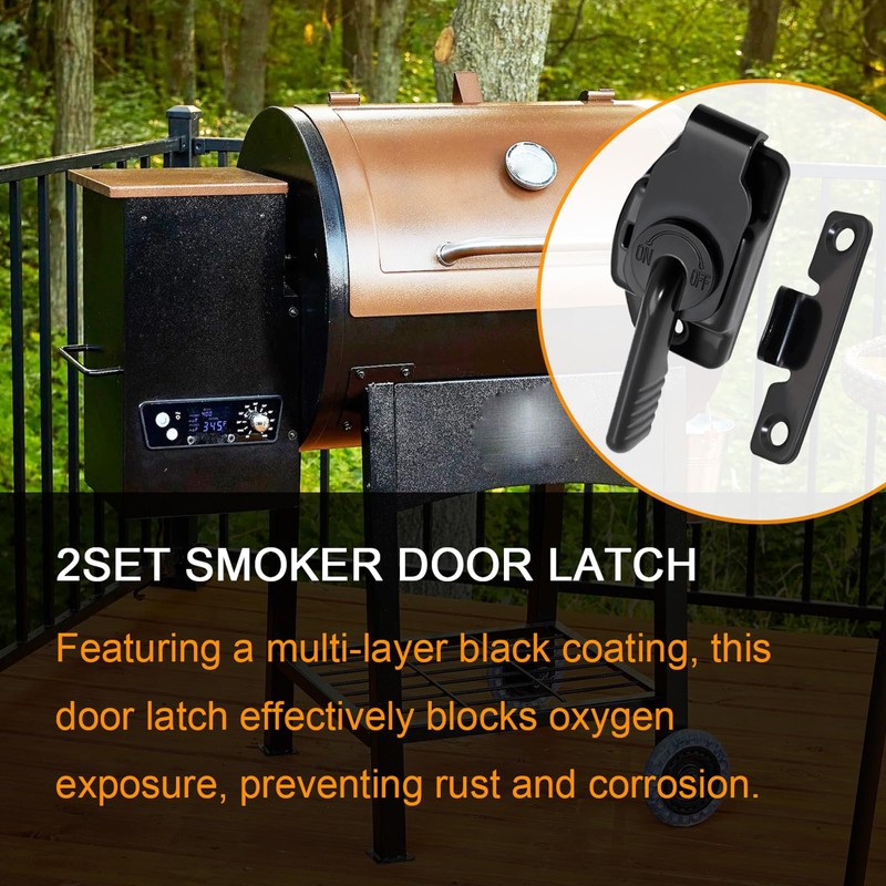 Replacement Smoker Door Latch Kit for Pit Boss 1077, Pro
