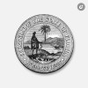 Unbranded Florida Retro USA Seal | 4'' X 4'' Round