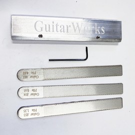 Guitar Nut Files and Fret Crowning Tool Set 4Pcs Steel Luthier Repair Kit