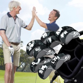 CRAFTSMAN Golf Iron Covers 10 Pack (4-9,PW,AW,SW,LW) Neoprene Golf Iron Covers Club Head Covers for Men Elastic Camo