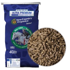 New Country Organics | Loyalty Senior Horse Pellets for Horses 15+ Years Old | Corn-Free and Soy-Free | 16% Protein | Certified Organic and Non-GMO | Nutrition for senior horses 40 lbs | Grain Feed