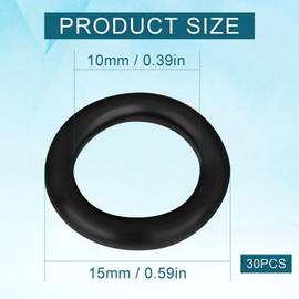 Gosknor 30pcs Propane O Ring Replacement, Rubber Propane Tank Gasket for Soft Nose Propane Fittings Connectors Tank Propane Sealing Ring for Propane Gas Adapters Regulators Valves