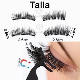 Dolores Pestañas Magnéticas Naturales Hechas A Mano Alta Calidad