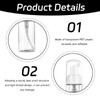 3Pcs Foam Dispenser Bottle, Empty Refillable Clear Pump Bottle Dispenser,