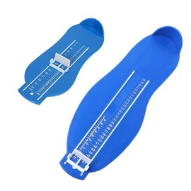 Tang Yuan Pack of 2 foot gauge, shoe size 6-47, children's adult shoe gauge, confirm the size, blue