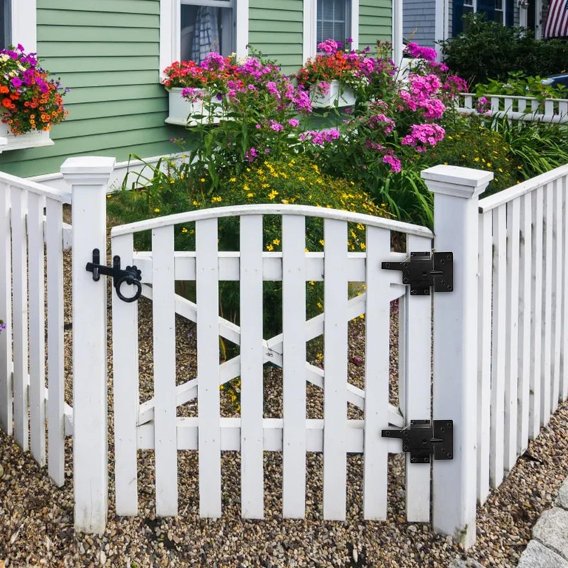 WRINGKIT Heavy Duty Gate Latches for Wooden Fences, Post Mount
