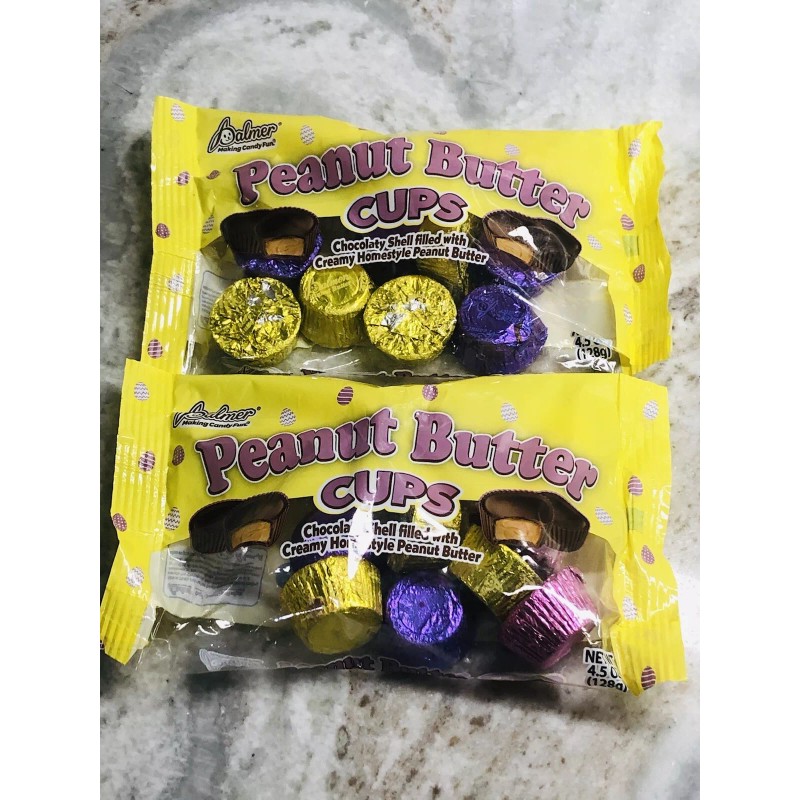 Palmer 2 Bags Of Chocolaty Shell Filled W/ Creamy Peanut