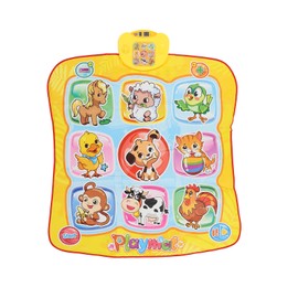 Kid Cartoon Pattern Dance Mat Children Volume Adjustable Electronic Music Dance Play Mat Toy for Home Animal