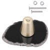 KYEYGWO Pack of 4 Black Irregular Agate Discs Furniture Knobs