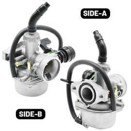 DUZFOREI PZ19 Carburetor Carb Air Filter Kit with Throttle Handle Grips Cable, Fit for 50cc 70cc 90cc 110cc 125cc ATV Four Wheeler Go Kart, Replacement for Tao Tao Replacement for Apollo