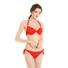 EONAR Women's Side Tied Bikini Sets Removable Swimwear Push Up