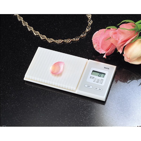 Tanita 1476 WH Scale Portable, Made in Japan, 3.5 oz (100 g), 0.004 oz (0.1 g) Units, Pocket Scale