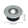 Petyoung 8Pack Outdoor Solar Ground Lights, IP65 Waterproof Solar Disk