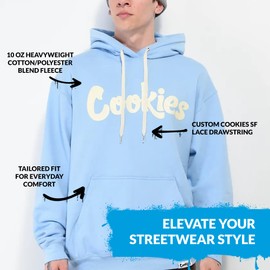 COOKIES Original Logo Hoodie V2 - LAVENDER/BLACK - XL