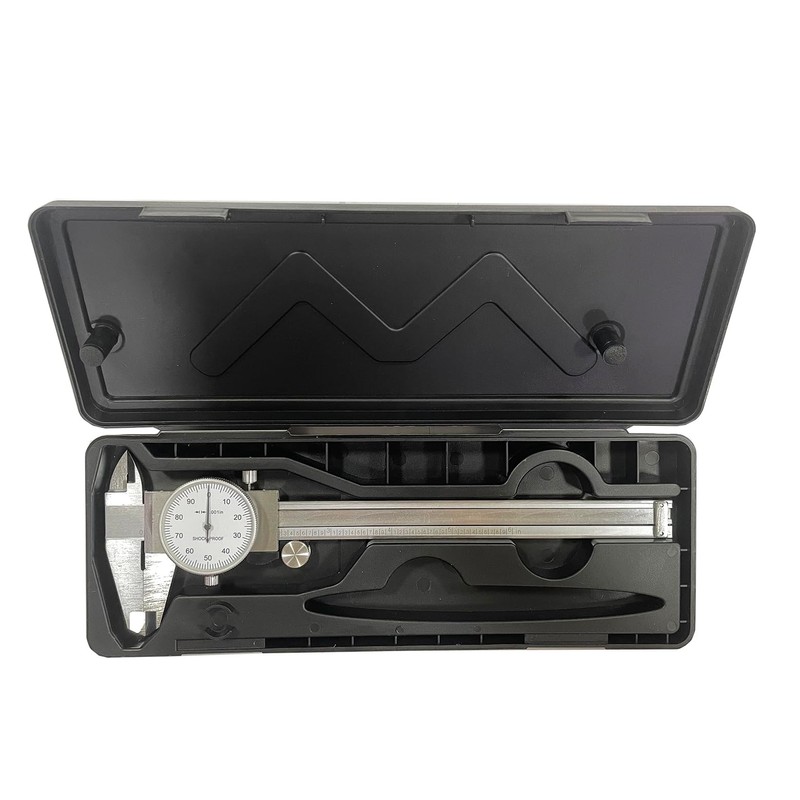 6 Inch Dial Caliper, MFQNENLK 4-Way Measurement Calipers, 0.001 Accuracy