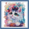 Stitchhaven 14CT Cute Cat Counted Cross Stitch Kit for Beginners,
