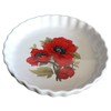 Poppy Pattern 25cm Ceramic flan Quiche Dish
