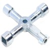 4 Way Multifunctional Utility Key Metal Silver Multi Utility Key