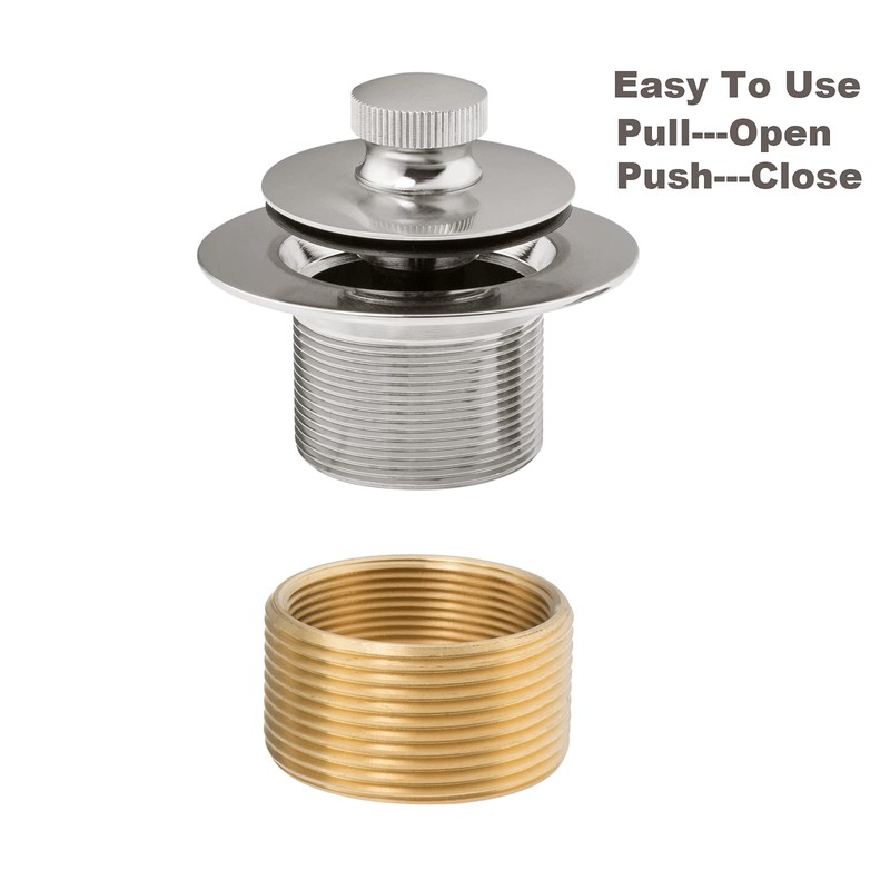Artiwell Push & Lock Tub Trim Set with Single-Hole Overflow