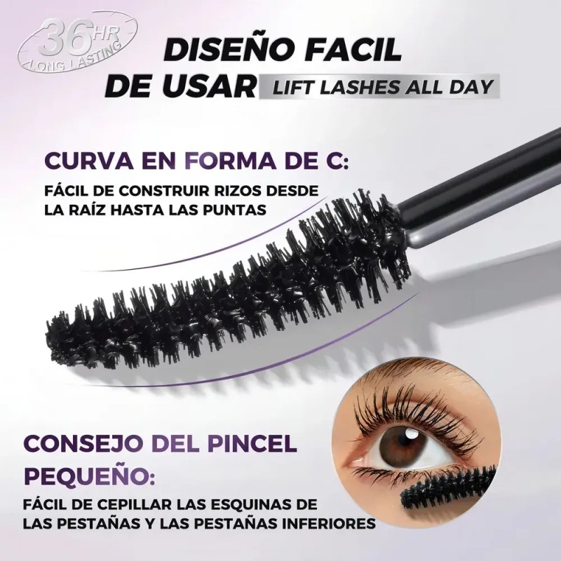 Máscara de Pestañas Sace Lady Negro A Prueba de Agua