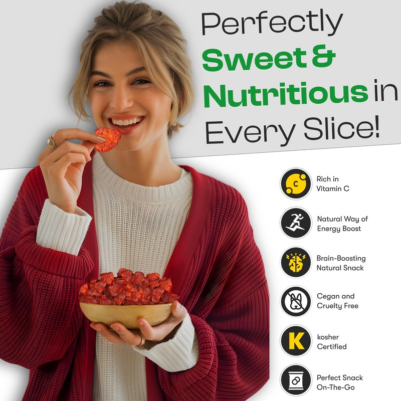 Dried Chili Pineapple Original Flavor,100% Vagan, Non-GMO, Glutten Free (All