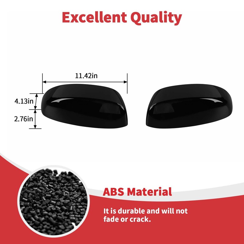 Linskip Driver and Passenger Side Mirror Covers for Chevy Avalanche