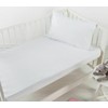 Dreamaker Cot Mattress Protector Waterproof Fitted Sheet Prevents Overheating, Waterproof