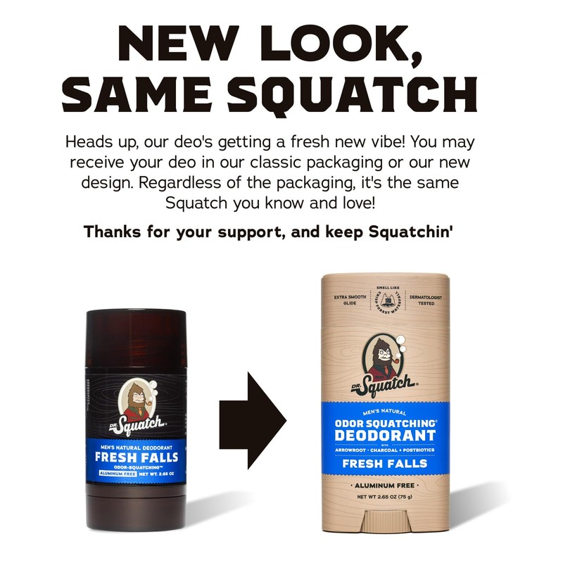 Dr. Squatch Natural Deodorant for Men – Odor-Squatching Men's Deodorant