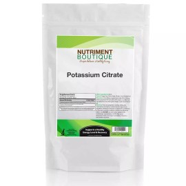 Nutriment Boutique Potassium Citrate 1000mg Bulk 100 servings 100gram Bag Muscle/Metabolism/Energy