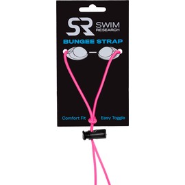 Swim Research Adjustable Bungee Cord Replacement Kit for Swim Goggles | Replacement Swimming Goggle Strap | 15 Color Choices, Unisex, Universal, One Size Fits All (Neon Pink)