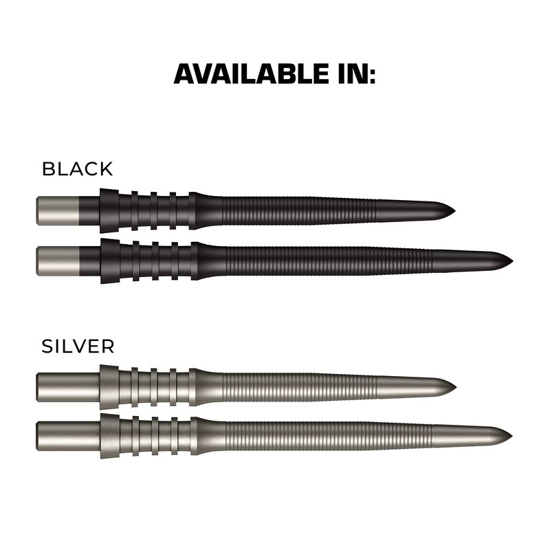 MISSION DARTS Mission Darts Sniper Points - Micro Grip- Black