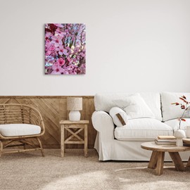 Stupell Industries Spring Pink Cherry Blossom Flowers Blooming Photography Canvas Wall Art, Design By Heidi Bannon