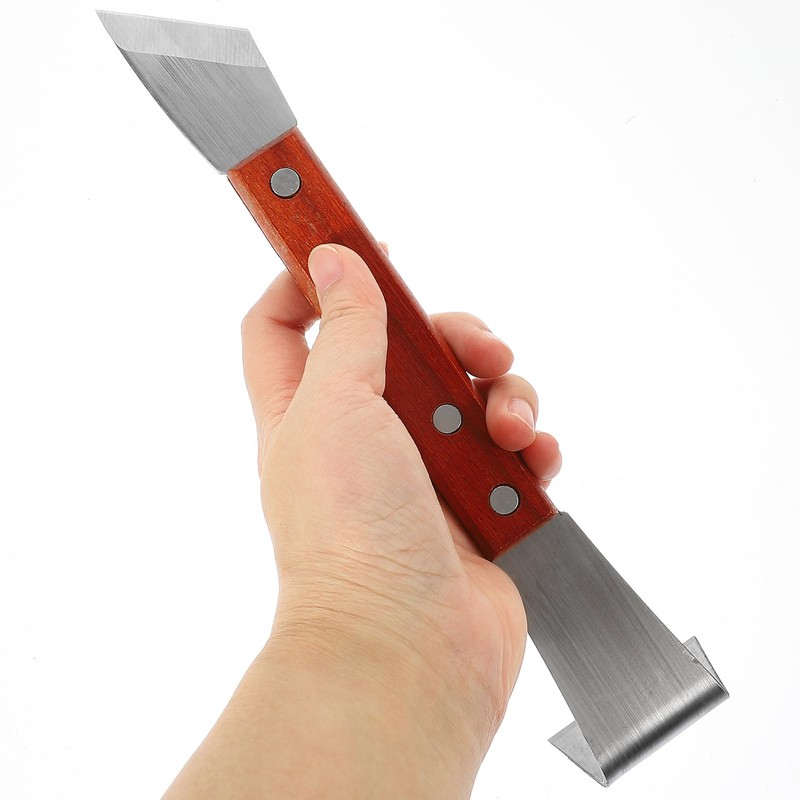 Yardwe 9.44-Inch Tree Bark Scraper Tool, Steel Debarking Tool for