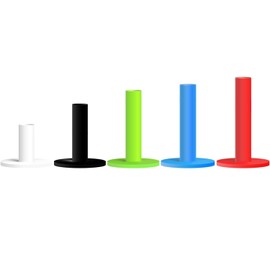 FINGER TEN Golf Tees Rubber Golf Tee Long Short Range Golf Tees Value Set of 5 Pieces 80 76 70 57 38 mm, Flex Mixed Size or 5 Same Sizes for Driver Exercise Mat (1.5, 2.25, 2.75, 3, 3.13 inches,