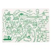 Modern-Twist 10 x 14 Reusable Coloring Doodle Mat, 100% Food-Grade